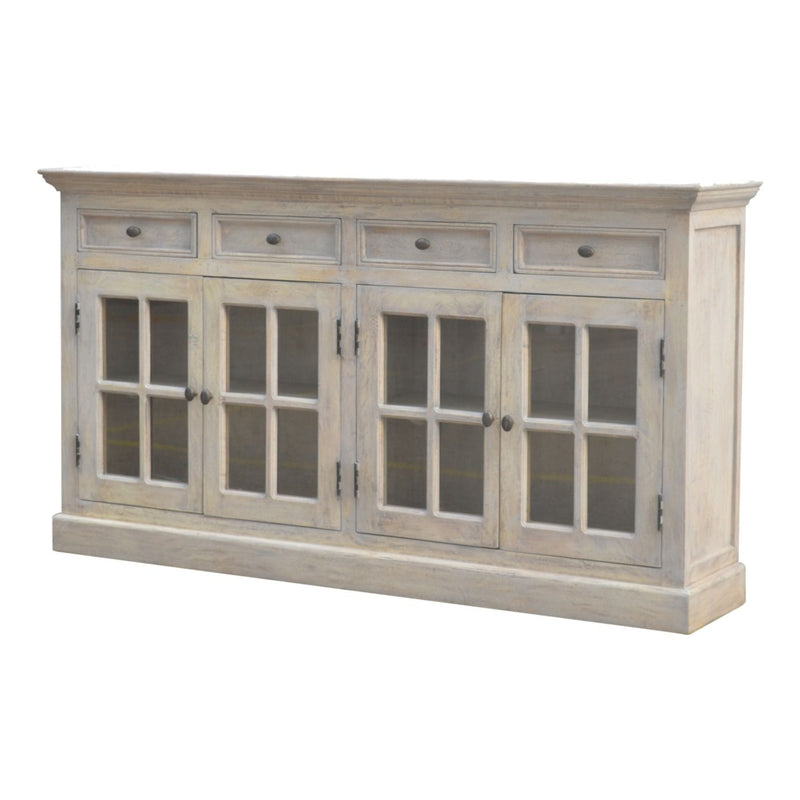 Glazed Sideboard - Gray - R&R Furniture Gallery (Fountain Valley, CA)