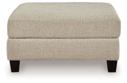 Steelwater Retreat - Oversized Accent Ottoman - Latte - R&R Furniture Gallery (Fountain Valley, CA)