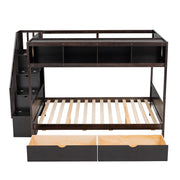 Bunk Bed With Shelfs, Storage Staircase And 2 Drawers - R&R Furniture Gallery (Fountain Valley, CA)