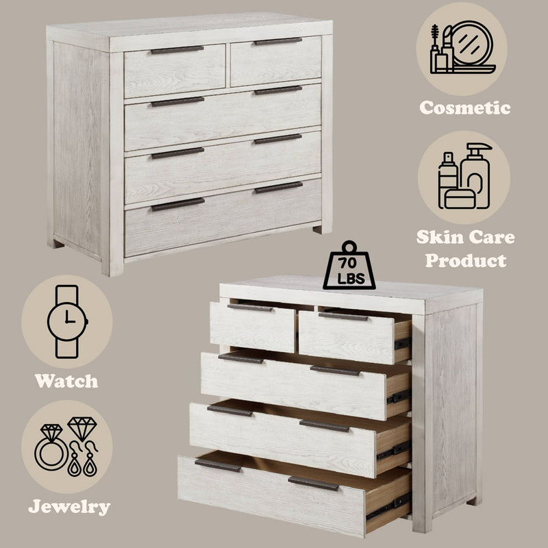 Celerina - Chest - Weathered White - R&R Furniture Gallery (Fountain Valley, CA)