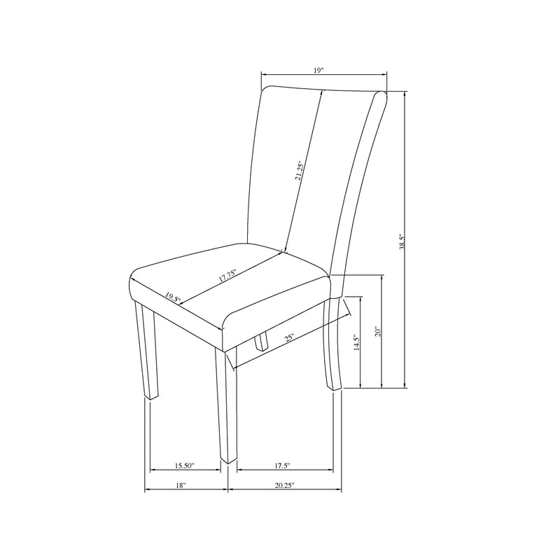 Oceanic - Dining Chair (Set of 2) - Gray - R&R Furniture Gallery (Fountain Valley, CA)