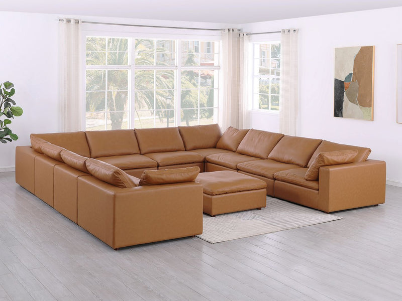 1100 - 11-Piece U-Shaped Sectional In Top-Grain Italian Leather - R&R Furniture Gallery (Fountain Valley, CA)