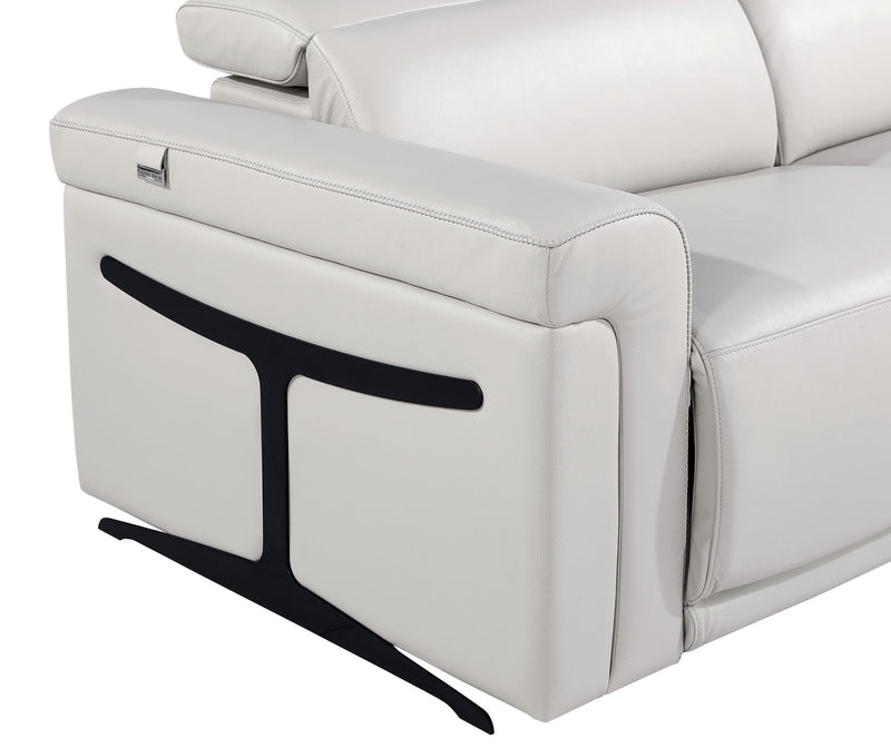 1126 - Top Grain Power Reclining Italian Leather Sofa - R&R Furniture Gallery (Fountain Valley, CA)