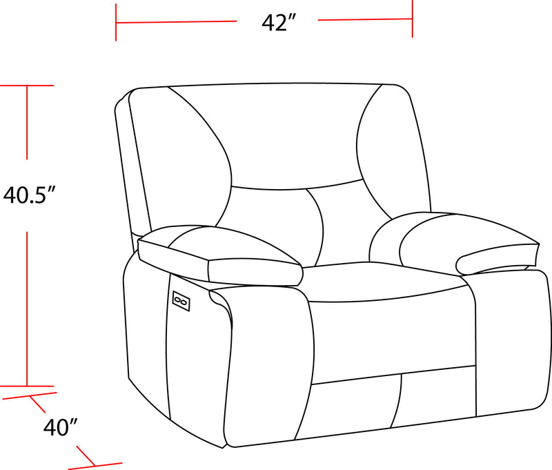 Gladiator - Power Zero Gravity Recliner - R&R Furniture Gallery (Fountain Valley, CA)