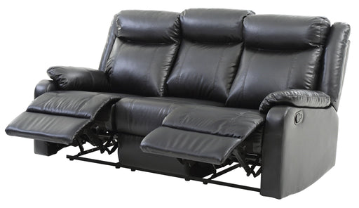 Contemporary three-seater reclining sofa by Glory Furniture with plush cushions and modern design in a living room setting.