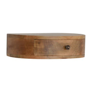 Wall Mounted Rounded Nightstand - Oak - R&R Furniture Gallery (Fountain Valley, CA)