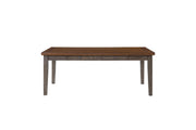 2 Tone 6 Drawer Dining Table - Gray - R&R Furniture Gallery (Fountain Valley, CA)
