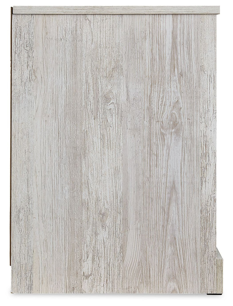 Paxberry - One Drawer Night Stand - Open Cubby - Whitewash - R&R Furniture Gallery (Fountain Valley, CA)