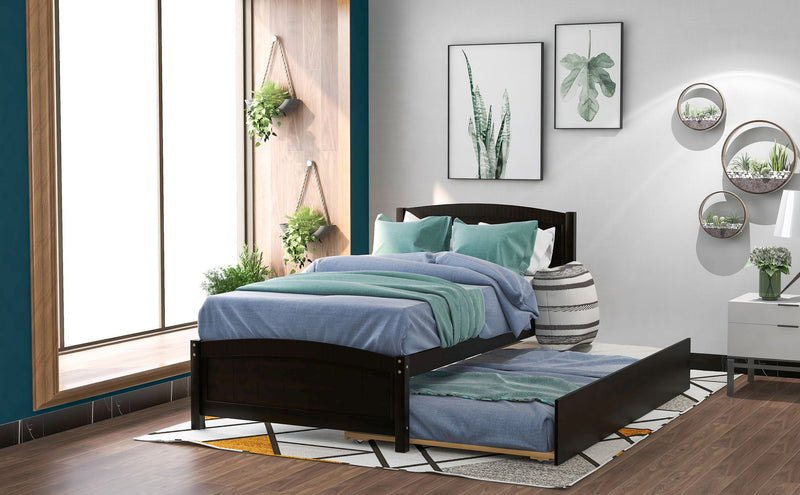 Platform Bed & Headboard, Footboard And Wood Slat Support - R&R Furniture Gallery (Fountain Valley, CA)