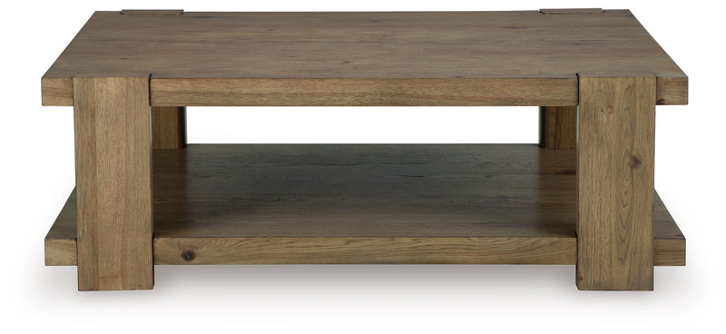 Flangren - Rectangular Cocktail Table - Light Brown - R&R Furniture Gallery (Fountain Valley, CA)