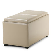 Avalon - 5 Piece Storage Ottoman, Contemporary - R&R Furniture Gallery (Fountain Valley, CA)