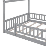 Bed House Bed Frame With Fence - R&R Furniture Gallery (Fountain Valley, CA)
