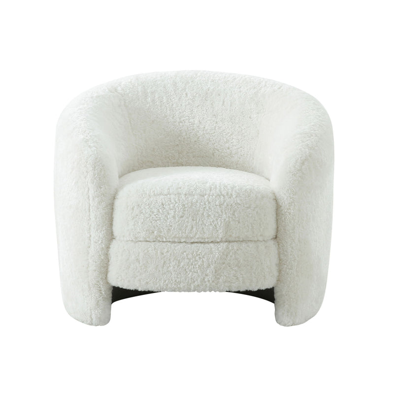 Dakota - Faux Shearling Armchair - White