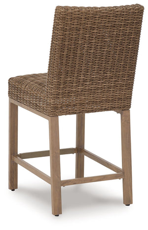 Walton Bridge - Barstool (Set of 2) - Driftwood - R&R Furniture Gallery (Fountain Valley, CA)