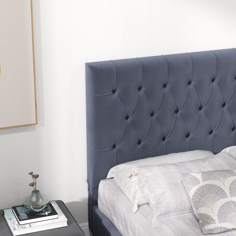 Donald - Mid-Century Modern Upholstered Platform Bed - R&R Furniture Gallery (Fountain Valley, CA)