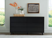 Danziar - Six Drawer Dresser - Black - R&R Furniture Gallery (Fountain Valley, CA)
