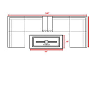 Outdoor Elegance Conversation Set With Fire Pit - R&R Furniture Gallery (Fountain Valley, CA)