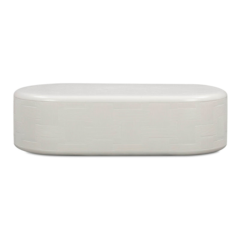 Surraya - Concrete Rounded Coffee Table - R&R Furniture Gallery (Fountain Valley, CA)