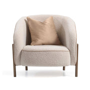 Lisbon - Accent Chair - Oyster / Matte Bronze - R&R Furniture Gallery (Fountain Valley, CA)