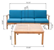 Perla - 3 Seater Sofa And Table Set - R&R Furniture Gallery (Fountain Valley, CA)