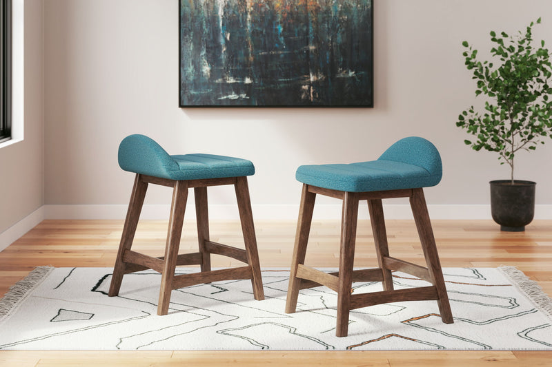 Lyncott - Upholstered Barstool (Set of 2) - R&R Furniture Gallery (Fountain Valley, CA)