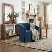 Elm - Skirted Swivel Chair - R&R Furniture Gallery (Fountain Valley, CA)