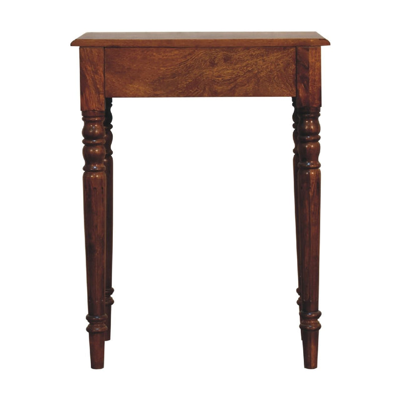 Turned Leg Writing Desk - Chestnut - R&R Furniture Gallery (Fountain Valley, CA)