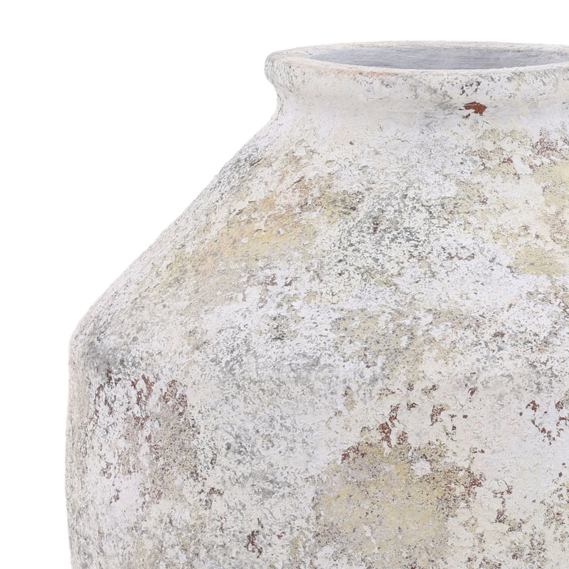 Halina - Vase - White Distressed