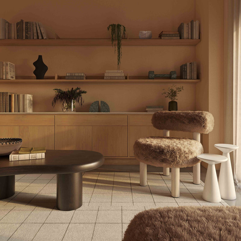 Carmel - Vegan Shearling Accent Chair - R&R Furniture Gallery (Fountain Valley, CA)