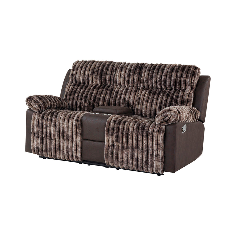 Bruni - Console Reclining Loveseat With Manual Recline - R&R Furniture Gallery (Fountain Valley, CA)