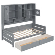 Daybed With All-In-One Cabinet And Shelf - R&R Furniture Gallery (Fountain Valley, CA)