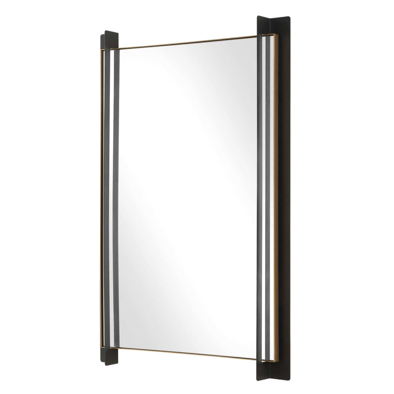 Cunene - Industrial Wall Mirror - Black
