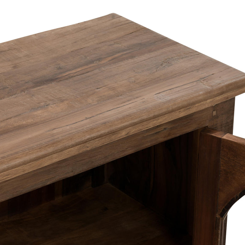 Zion - Wood 4 Door Cabinet - Natural - R&R Furniture Gallery (Fountain Valley, CA)