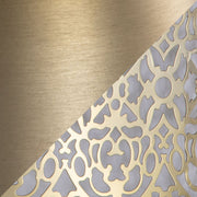 Lumi Source Ashland contemporary floor lamp with laser-cut geometric metal shade and sleek black finish.