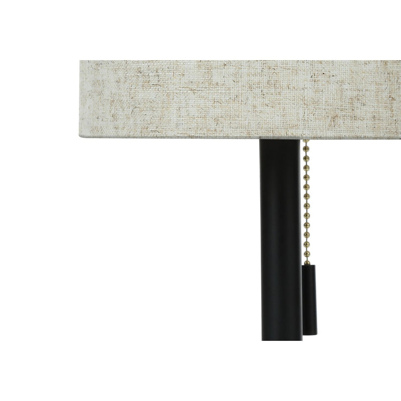 Lighting, Table Lamp, USB Port Included, Nickel, Contemporary (Set of 2) - R&R Furniture Gallery (Fountain Valley, CA)