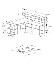 Computer Desk, Home Office, Corner, Storage Drawers, L Shape, Laptop, Contemporary & Modern - R&R Furniture Gallery (Fountain Valley, CA)