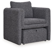 Vreni - Accent Chair - Charcoal / Black - R&R Furniture Gallery (Fountain Valley, CA)