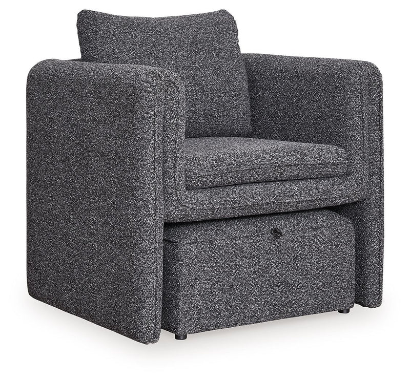 Vreni - Accent Chair - Charcoal / Black - R&R Furniture Gallery (Fountain Valley, CA)