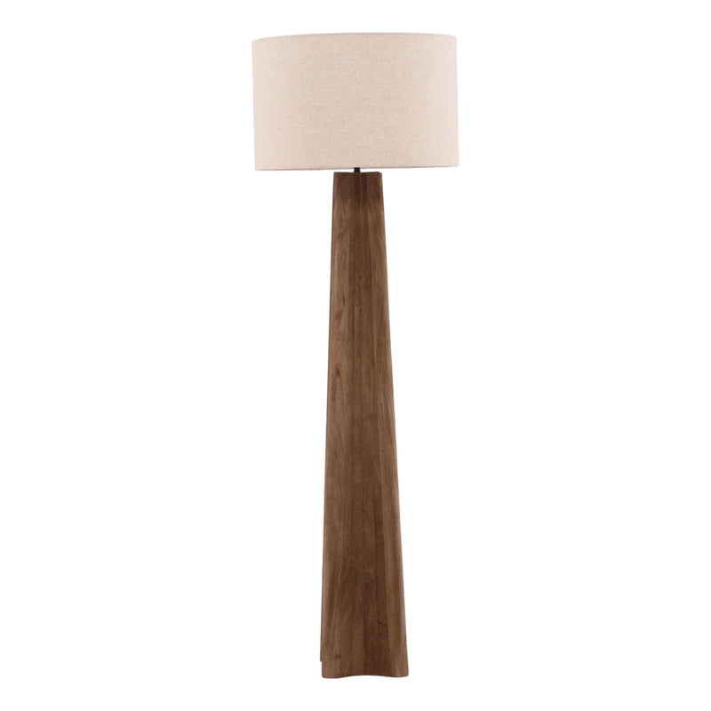 Devayne - Floor Lamp - Light Brown And Beige