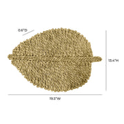 Leaf - Seagrass Placemat (Set of 4) - R&R Furniture Gallery (Fountain Valley, CA)