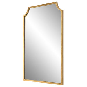 Metal Frame Mirror - Gold Leaf