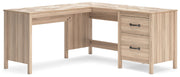 Battelle - 60" Home Office Desk With Return - Tan - R&R Furniture Gallery (Fountain Valley, CA)