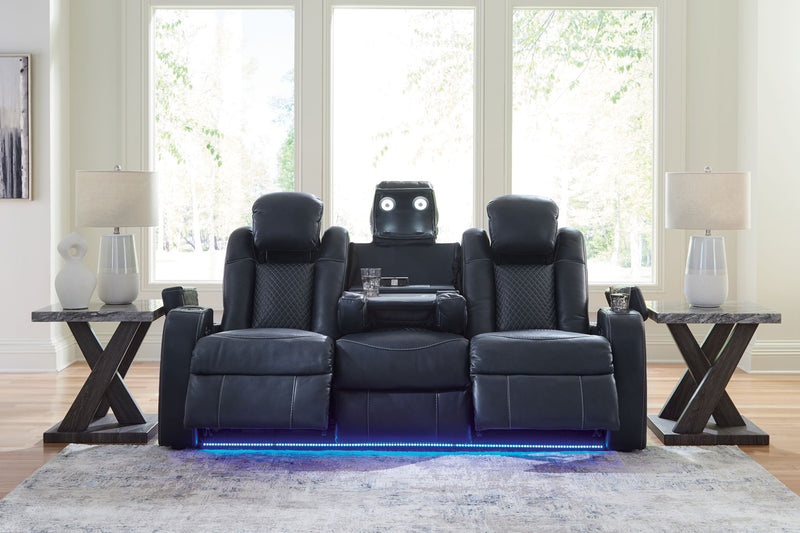 Fyne-dyme - Power Reclining Sofa With Adj Headrest - R&R Furniture Gallery (Fountain Valley, CA)