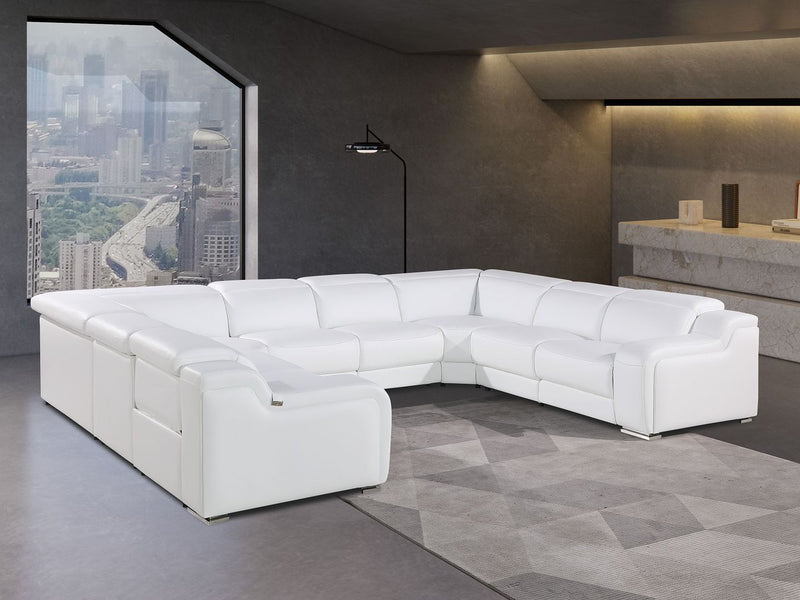 1116 - 8-Piece U-Shaped Sectional Sofa In With 4 Power Recliners & Power Headrests - R&R Furniture Gallery (Fountain Valley, CA)