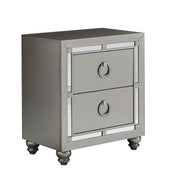 Chloe - Nightstand - Gemstone Silver - R&R Furniture Gallery (Fountain Valley, CA)