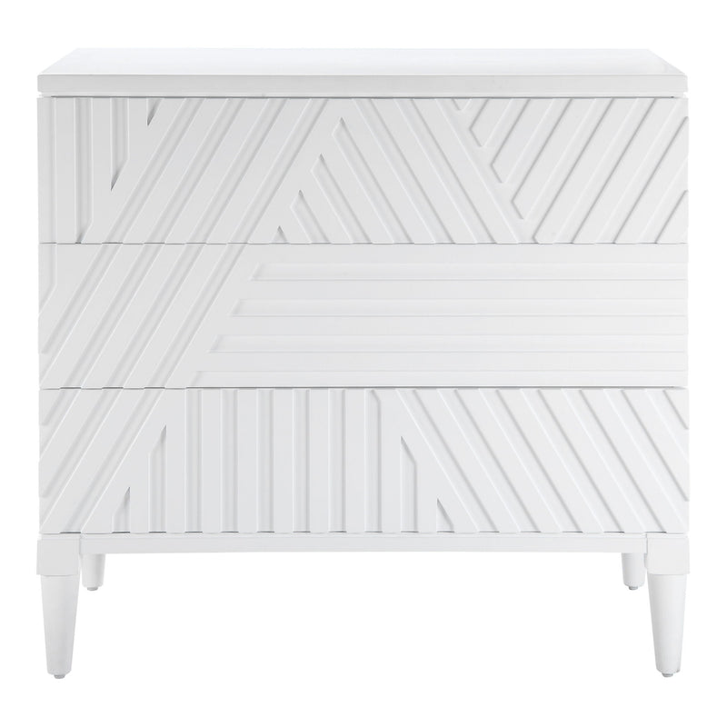Uttermost Colby drawer chest from accent chests collection, featuring a stylish wooden finish and multiple drawers.