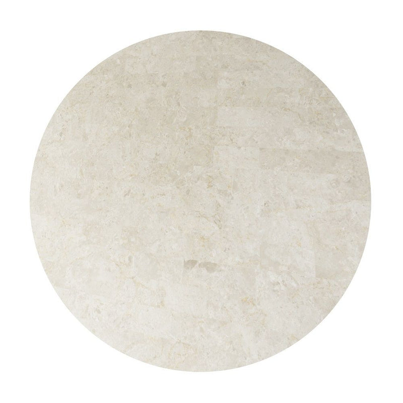 Adalynn - Round Dining Table With Marble Top - White & Weathered Gray Oak - R&R Furniture Gallery (Fountain Valley, CA)