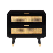 Christine - Nightstand - Black - R&R Furniture Gallery (Fountain Valley, CA)