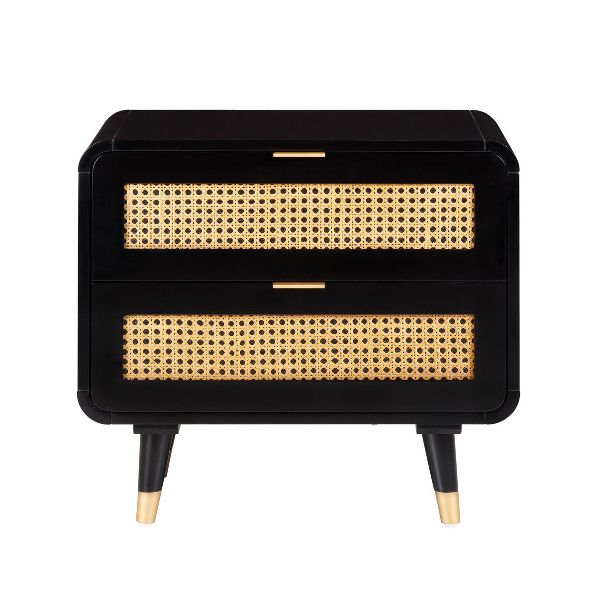 Christine - Nightstand - Black - R&R Furniture Gallery (Fountain Valley, CA)