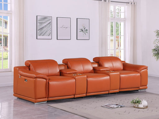 9762 - 5-Piece Modular Power Reclining Sofa And Loveseat Set With 3 Power Recliners In - R&R Furniture Gallery (Fountain Valley, CA)